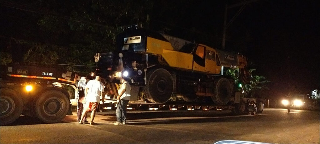 Lifting and positioning of 22 tons Boiler Machine in URC San Fernando